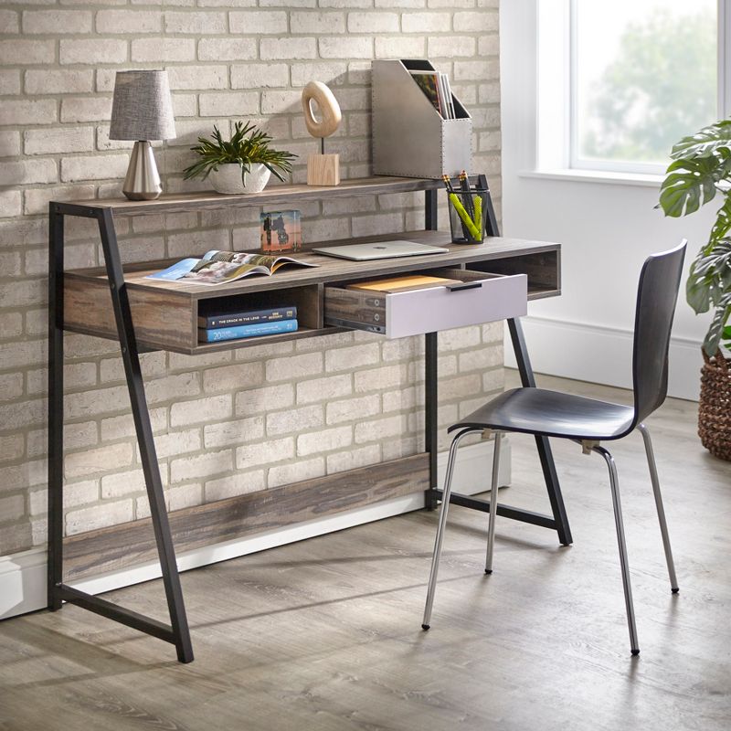 Sahana Desk Black/Driftwood - Buylateral