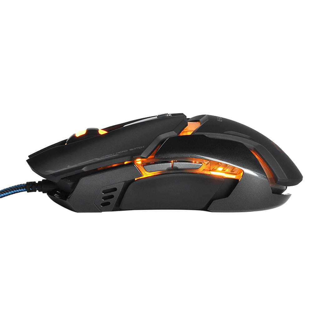 2017 E-3LUE EKM753 Colorful LED Backlight Mechanical Gaming Keyboard 104 Keys USB Wired Blue Switches Metal Panel For PC Laptop