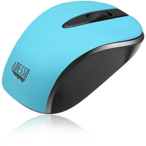 Adesso IMOUSES70L Blue Neon Color 2.4ghz Wireless Optical Mini Mouse 3 Buttons 1000 dpi
