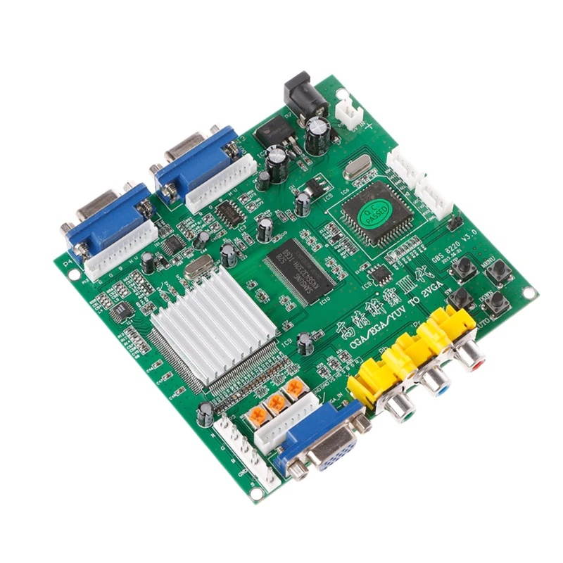 Arcade Game RGB/CGA/EGA/YUV To Dual VGA HD Video Converter Adapter Board GBS-8220