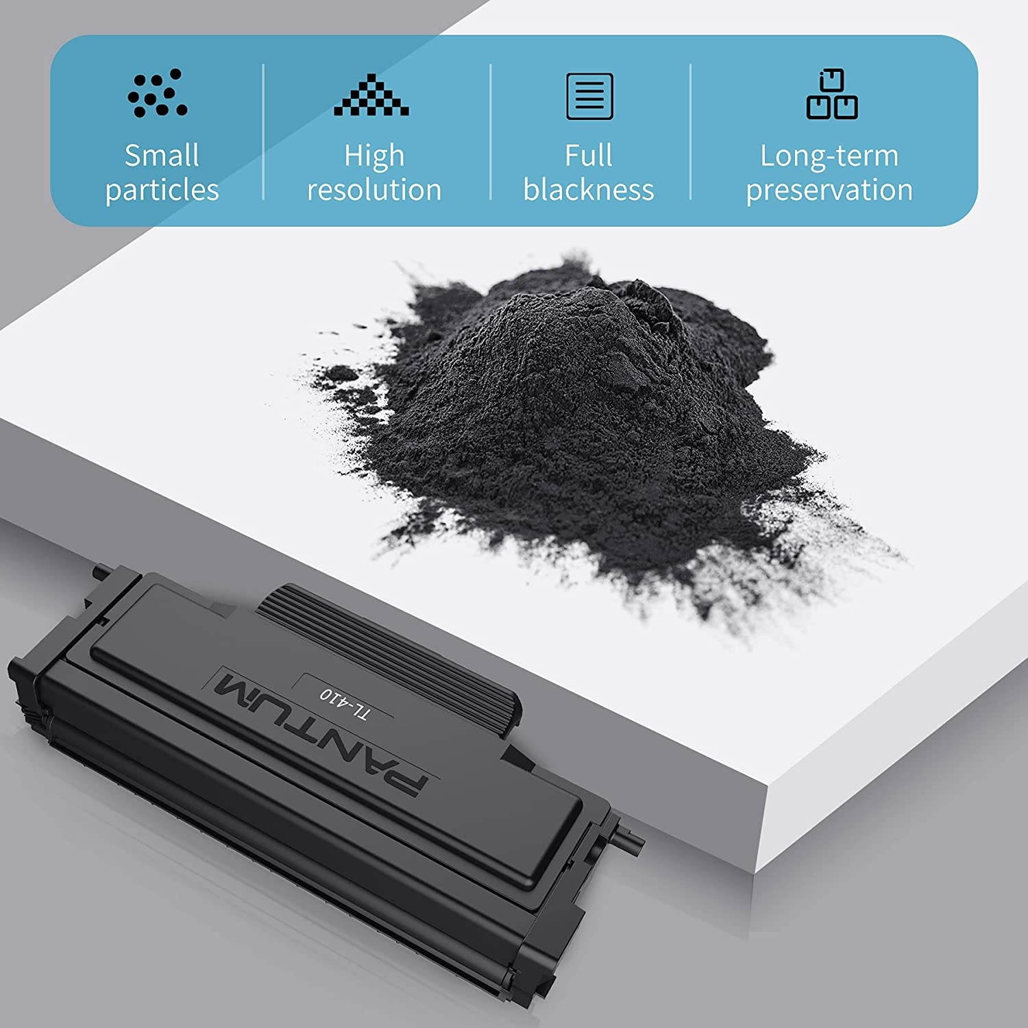 Pantum TL-410H Black Toner with 3000 Page Yield Compatible with P3012, P3302, M6802, M7102, M7202 Series