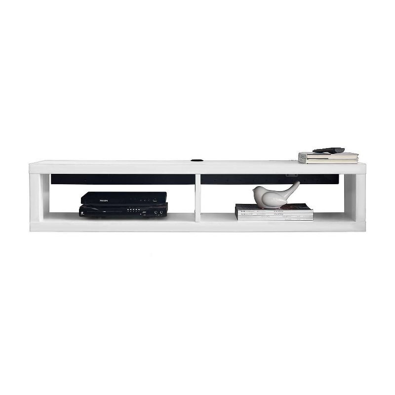 48" Wall Mounted TV Console White - Martin Furniture