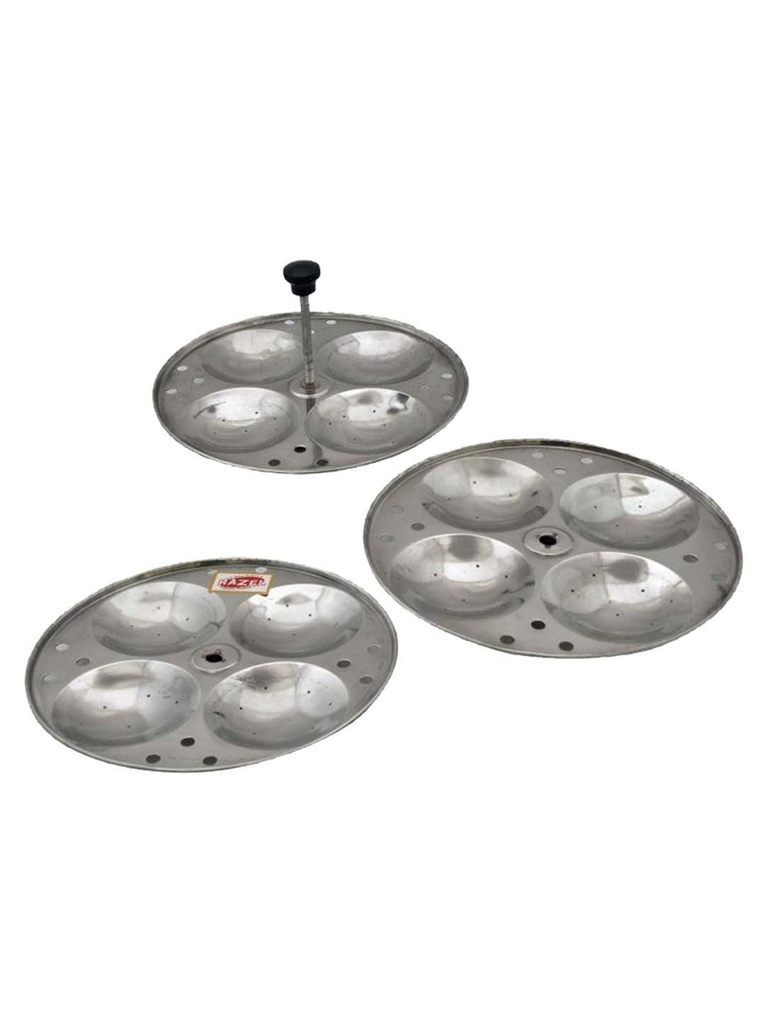 Butterfly Silver Stainless Steel Standard Idli Maker With Friendly Cooker