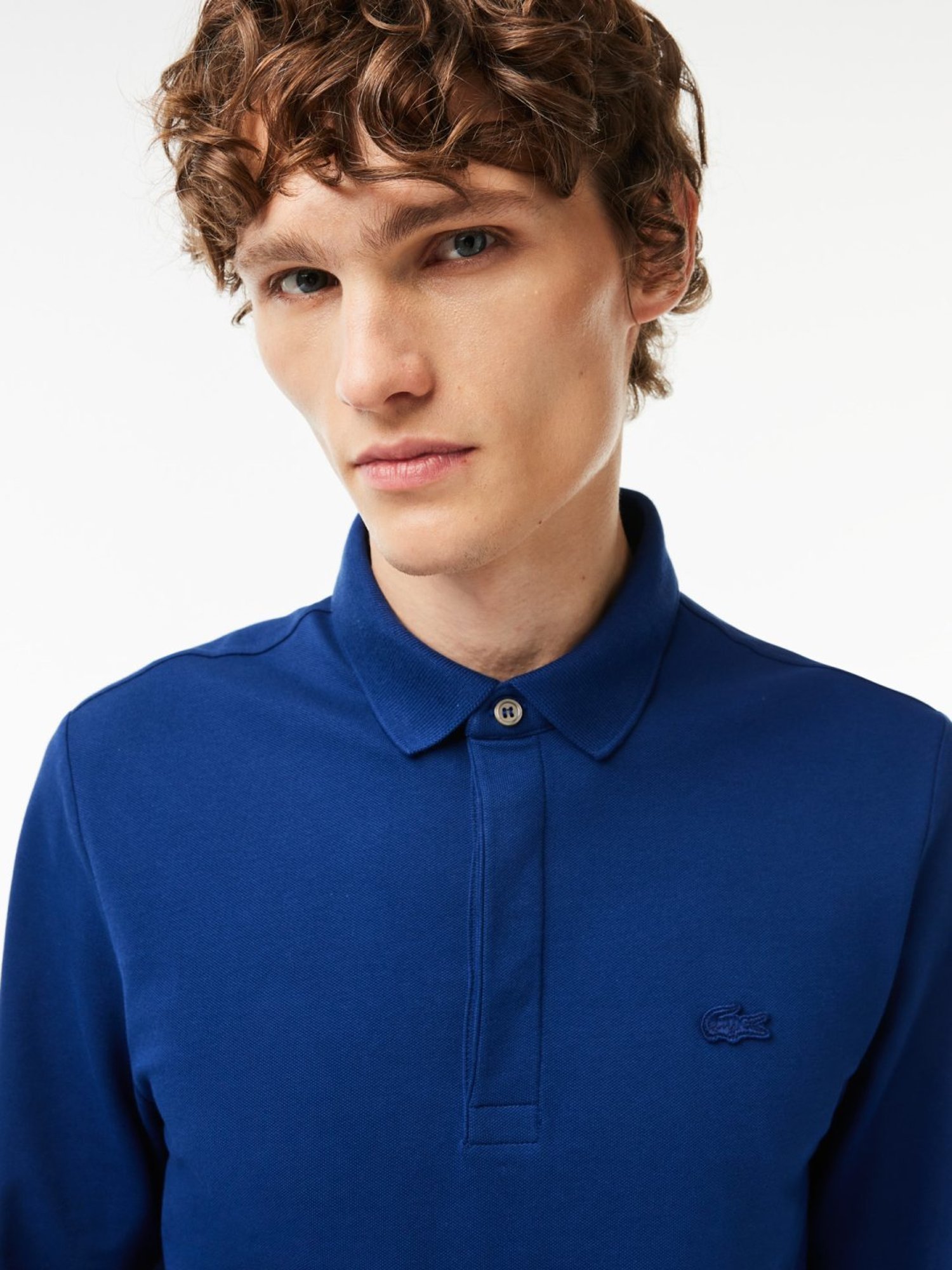 Lacoste Navy Cotton Regular Fit Polo T-Shirt