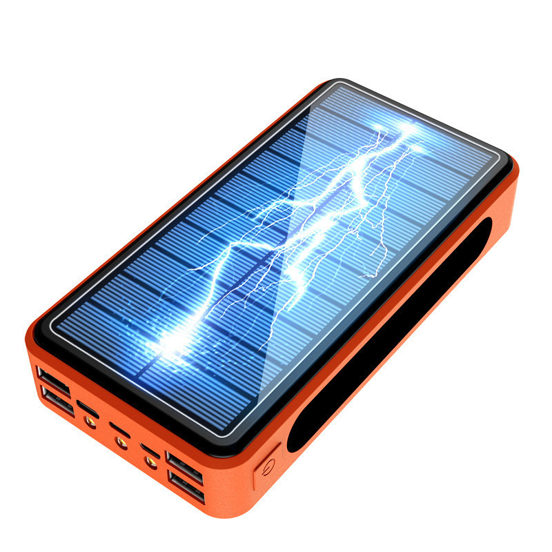 900000mAh  Qi Built-in Wireless Charge Power Bank Solar Mobile Power 4usb Charger 9V4A External Battery Bank