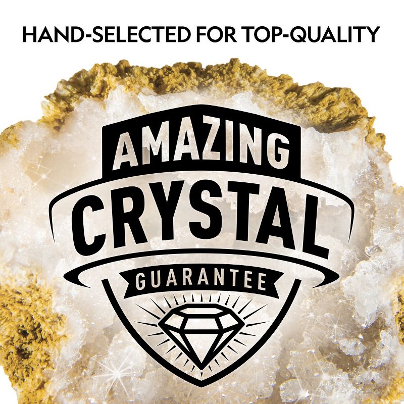 NATIONAL GEOGRAPHIC Break Open 15 Premium Geodes, Includes Goggles, Detailed Learning Guide, 3 Display Stands, STEM Science Toy & Educational Gift