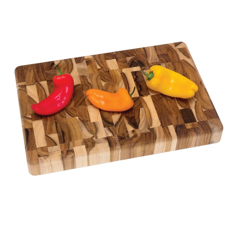 Lipper International 12"X8" Teak Cutting Board