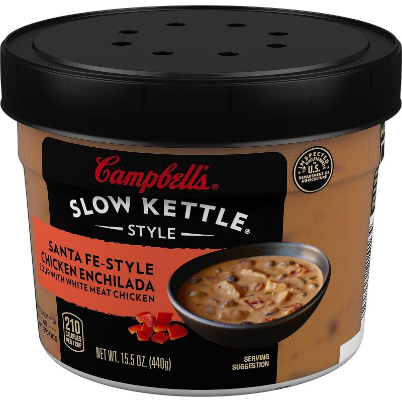 Campbell's Slow Kettle Style Santa Fe Style Chicken Enchilada Soup Microwaveable Bowl 15.5oz