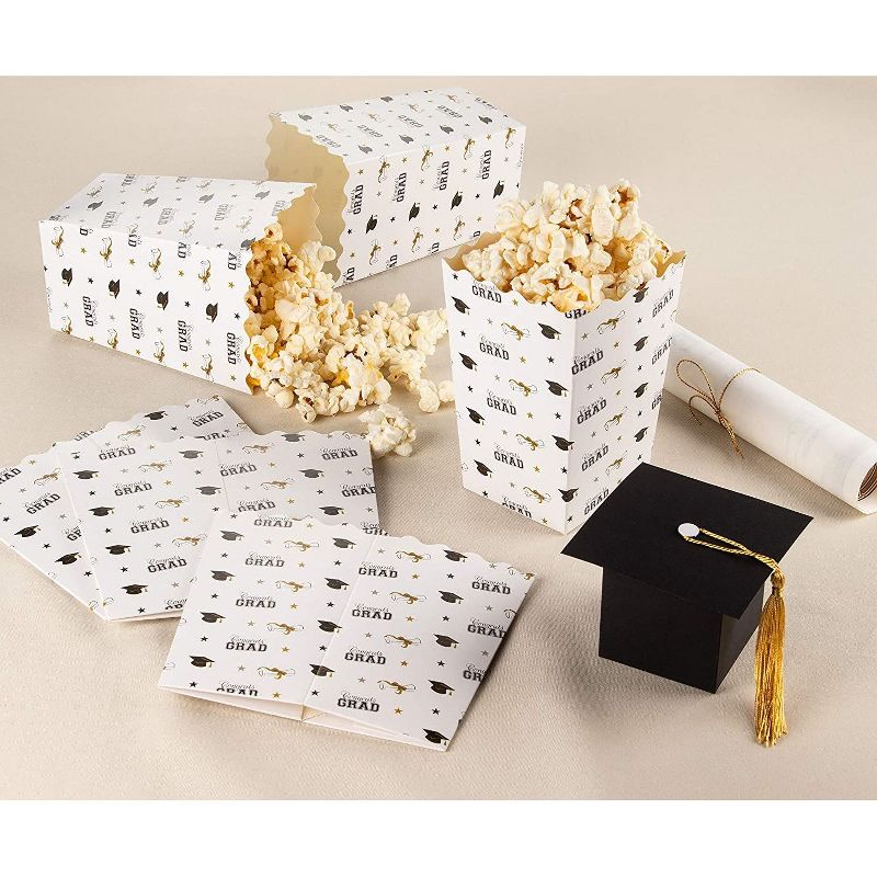 Big Dot of Happiness Gold Glitter 2021 Party Straws - No-Mess Real Gold Glitter Cut-Out Numbers & Decorative Graduation Paper Straws - Set of 24