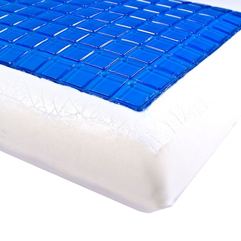 Comfort Gel Memory Foam Pillow With Cover White - Bluestone