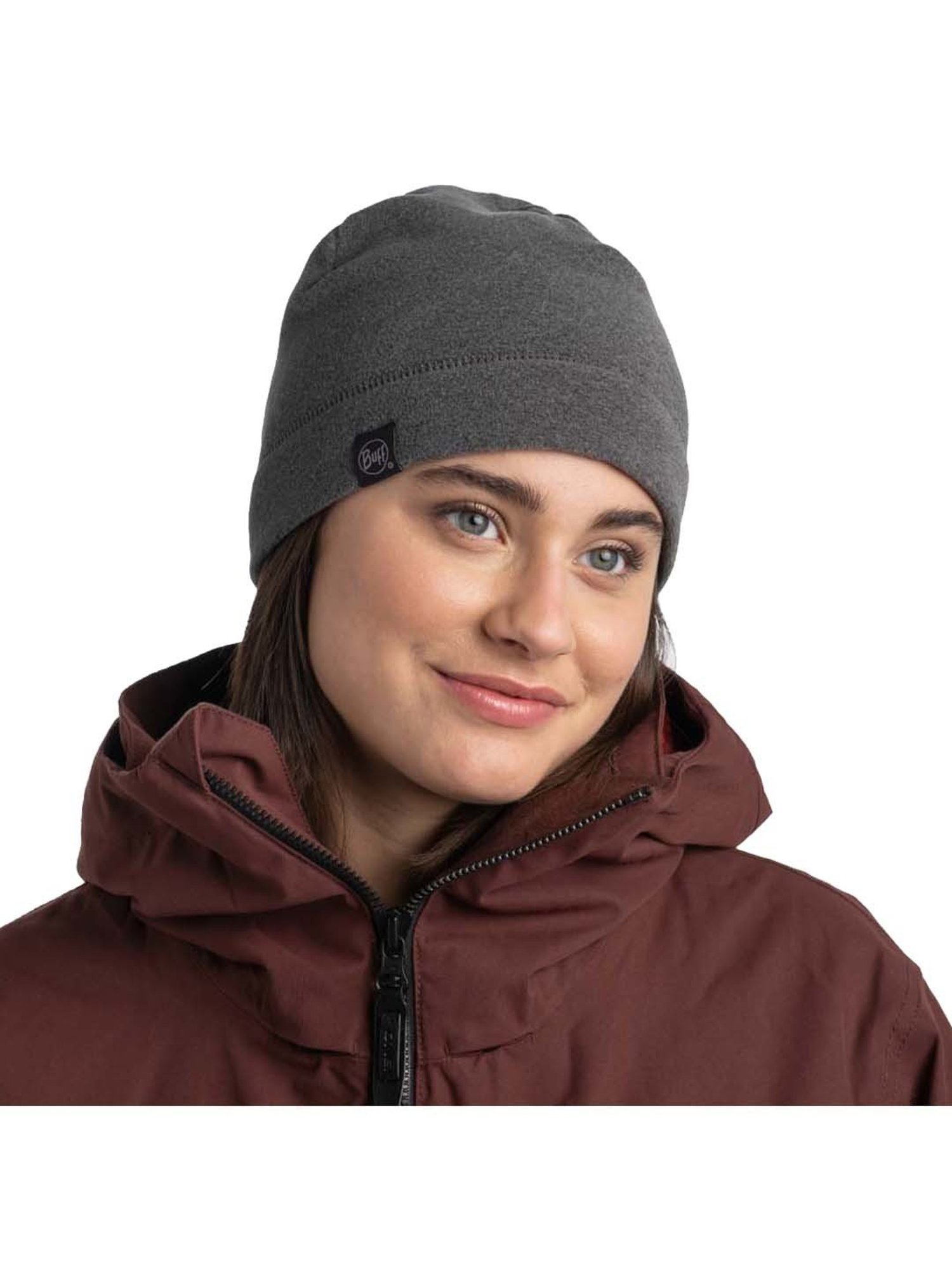 BUFF Polar Grey Solid Beanies
