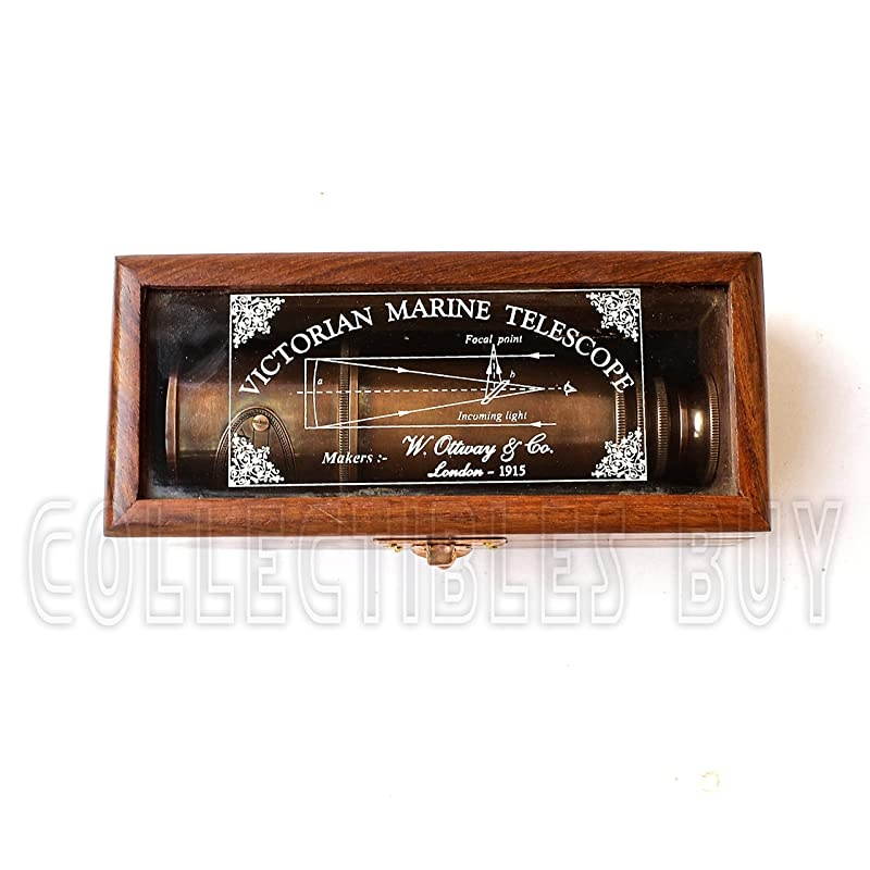 1915 Retro Sailor Marine Telescope Copper Antique Royal Navy Gift Item