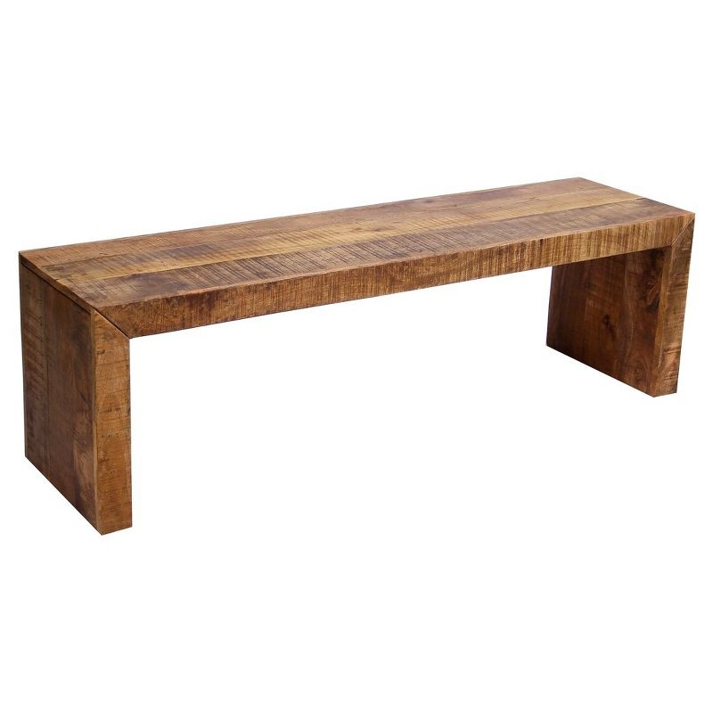 Solid Mango Wood 5' Bench - Timbergirl