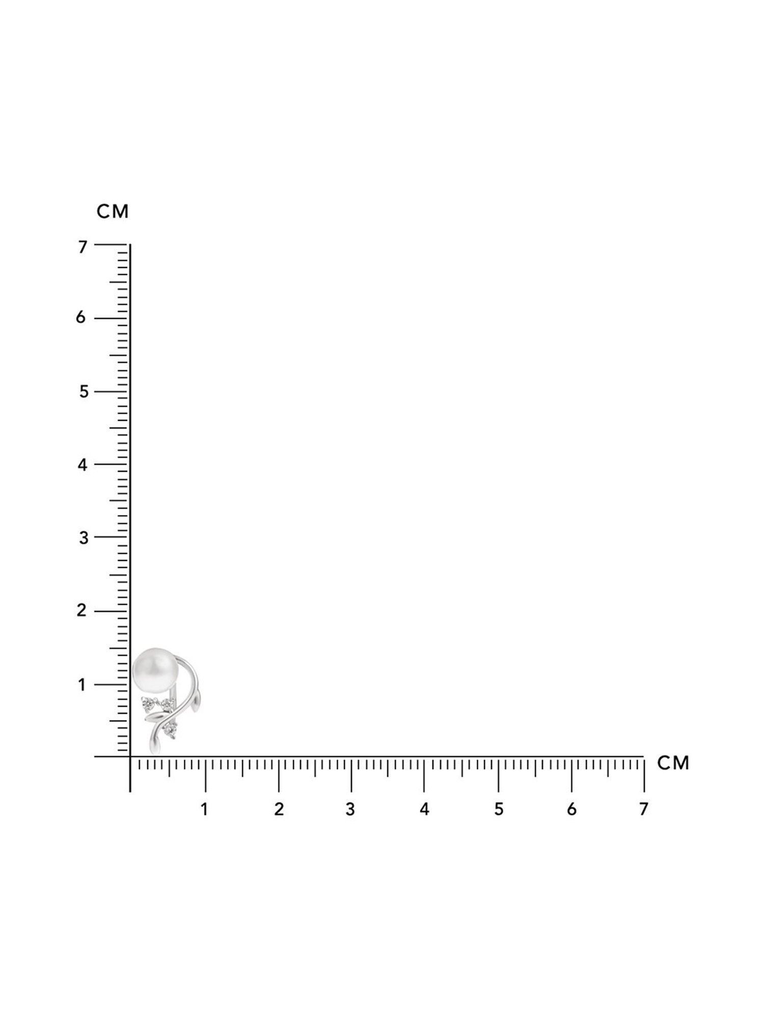 March by FableStreet 92.5 Sterling Silver Freshwater Pearl Zircon Studded Leaf Earrings for Women