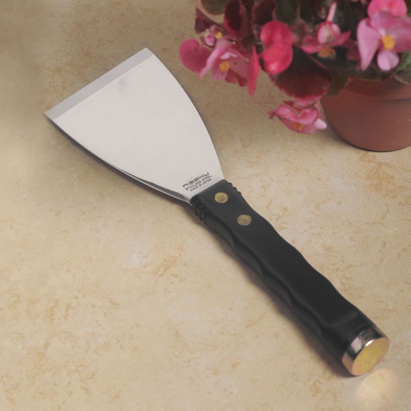 Nisaku Japanese Stainless Steel Scraper Knife with Hammer End, 3-Inch Blade.
