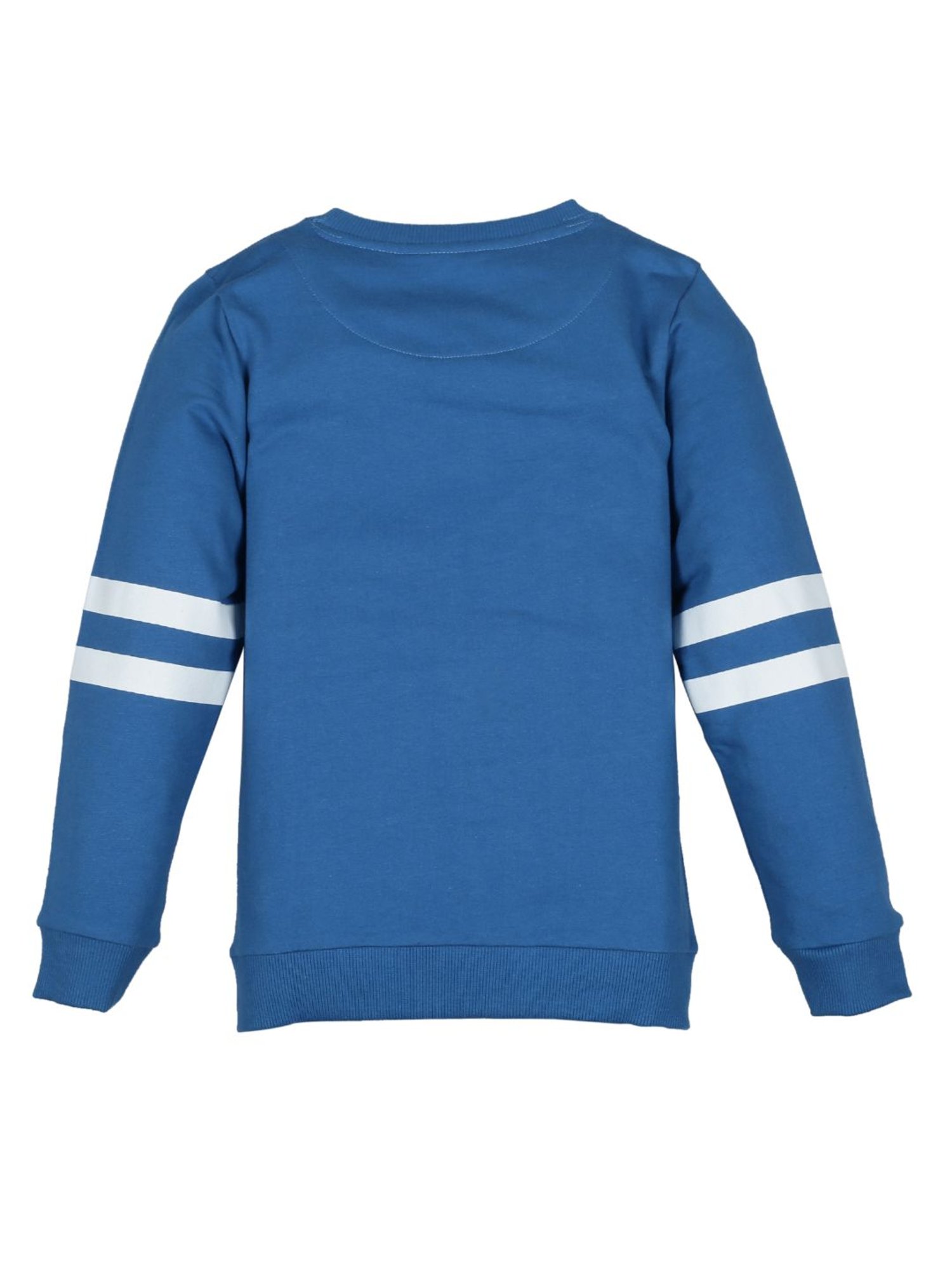 Plum Tree Kids Blue Printed  Sweatshirt