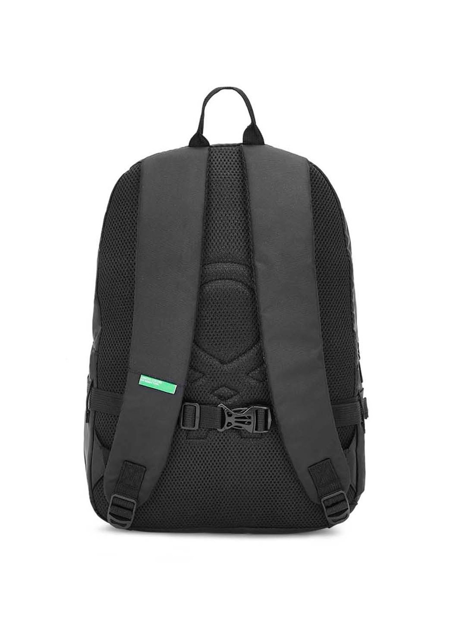 United Colors of Benetton Olivine 9 Ltrs Black & Red Small Laptop Backpack