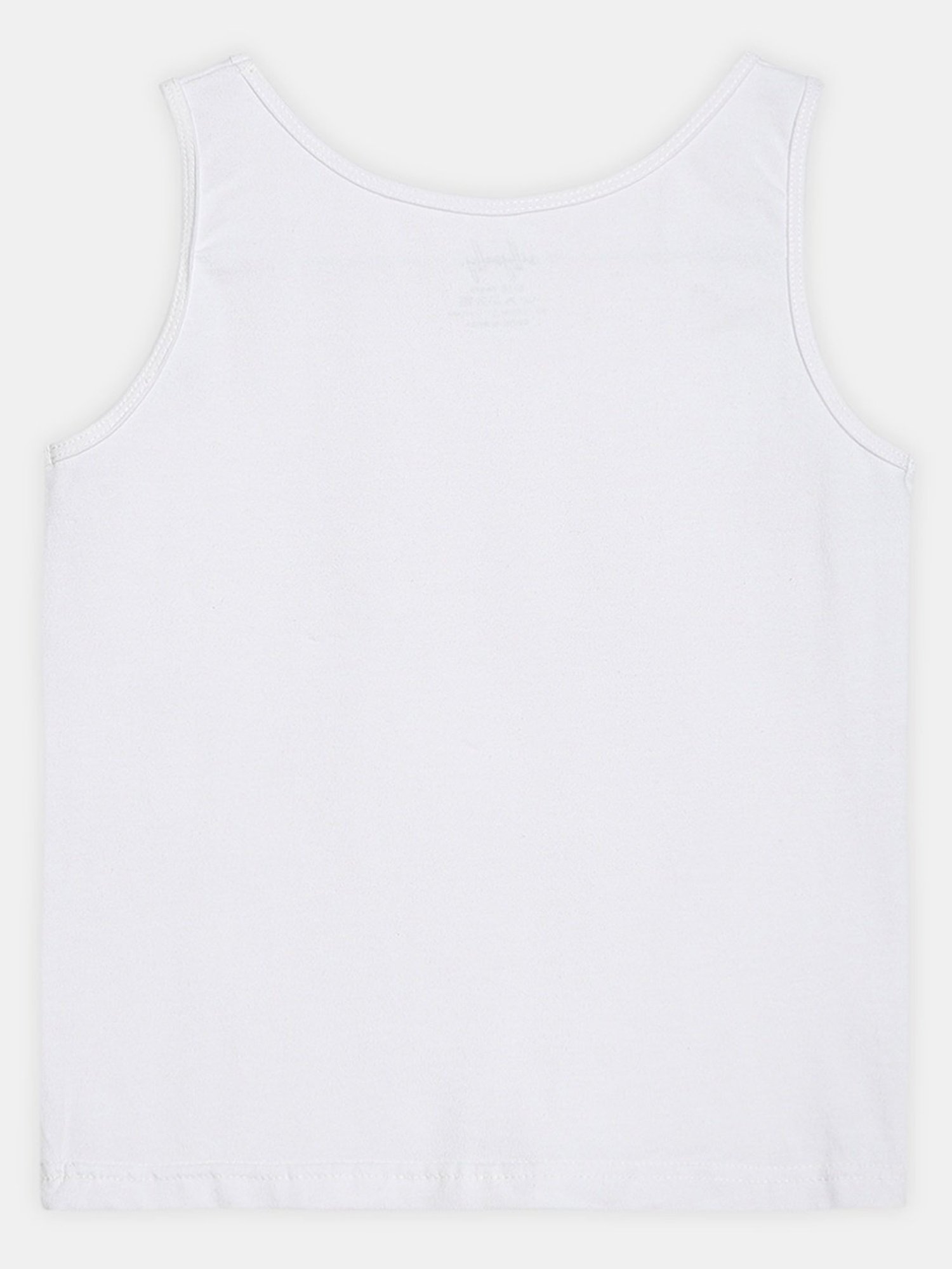 Sillysally Kids White Regular Fit Vest