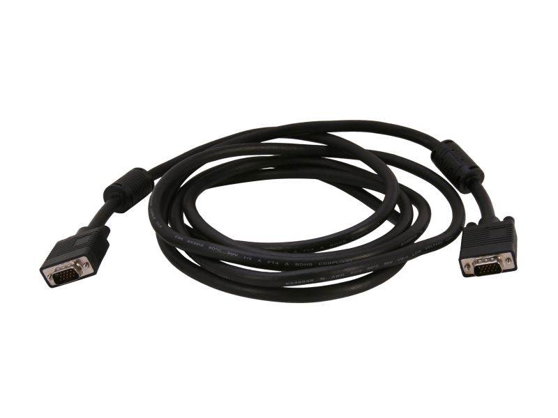 Kaybles SVGA-MM-10FT 10 ft. SVGA Cable Super Shield with Dual Ferrite Male to Male