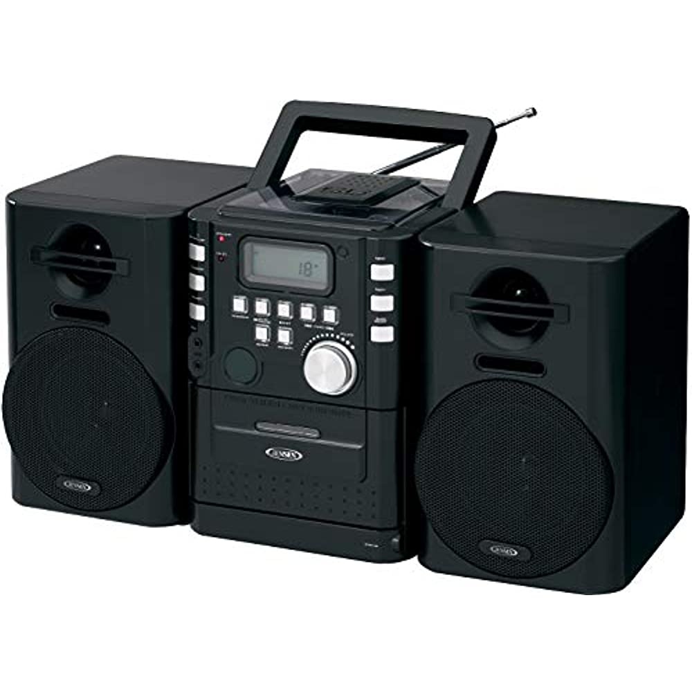 JENSEN CD-725 Portable CD Music System with Cassette & FM Stereo Radio