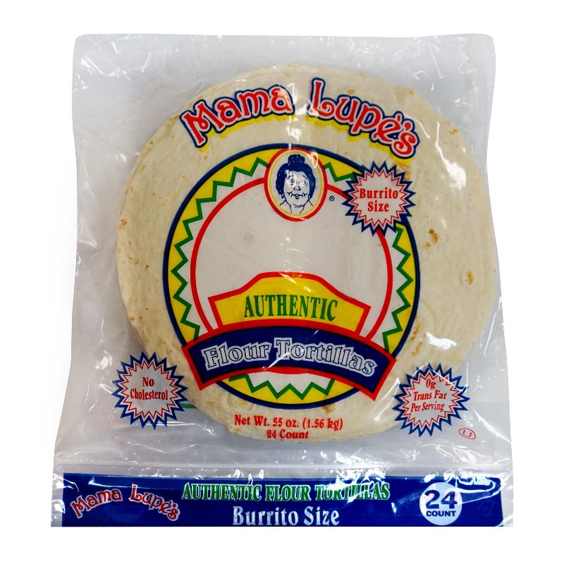 Mama Lupe's Burrito Size Authentic Flour Tortillas - 55oz/24ct
