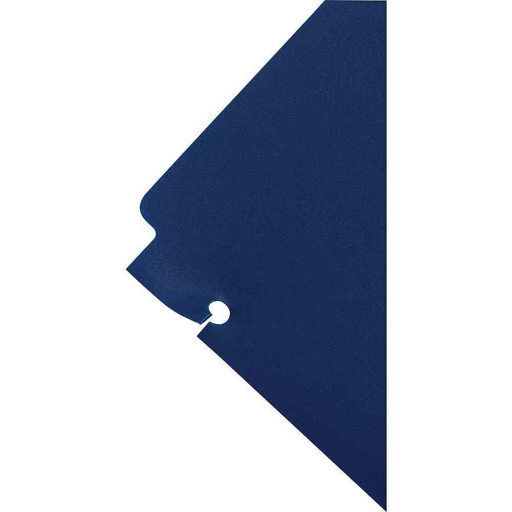 Staples 2 Pocket Folder Snap In 3 Hole Punched Navy 920313
