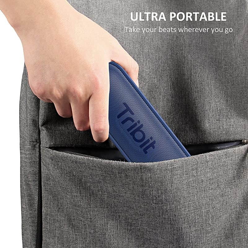 XSound Go Bluetooth Speaker with 16W Loud Sound & Rich Bass, 24H Playtime, IPX7 Waterproof, Wireless Stereo Pairing, USB-C, Portable Wireless Speaker for Home, Outdoors, Travel (Blue)