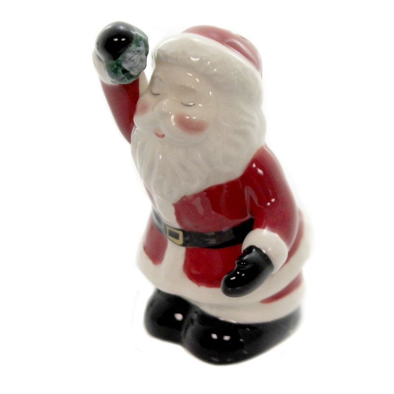 Tabletop 3.25" Kissing Santa Couple Mr & Mrs Claus Cosmos Gifts Corp.  -  Salt And Pepper Shaker Sets
