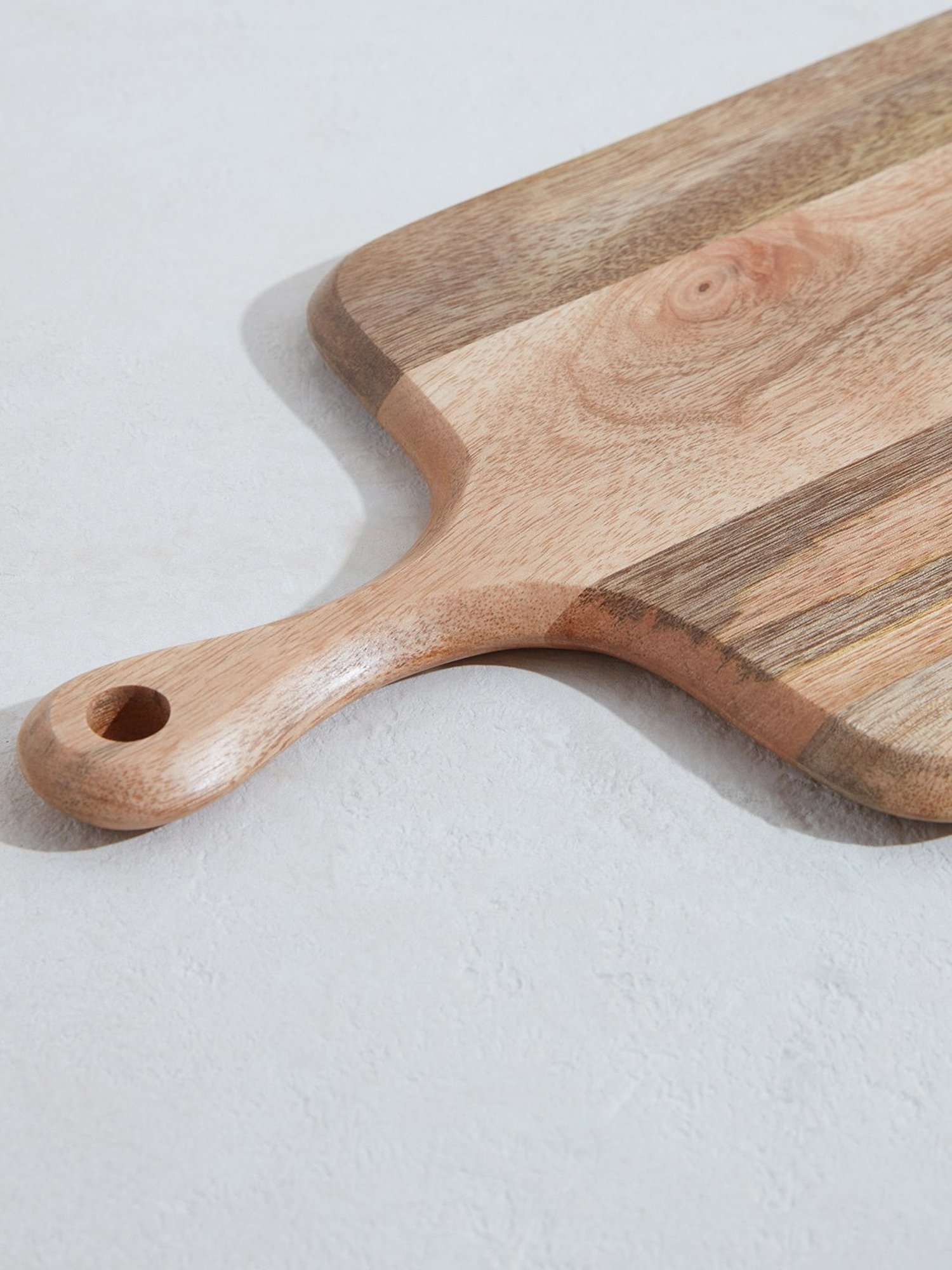 Crayton Natural Beige Mango Wood Chopping Board - Set of 1