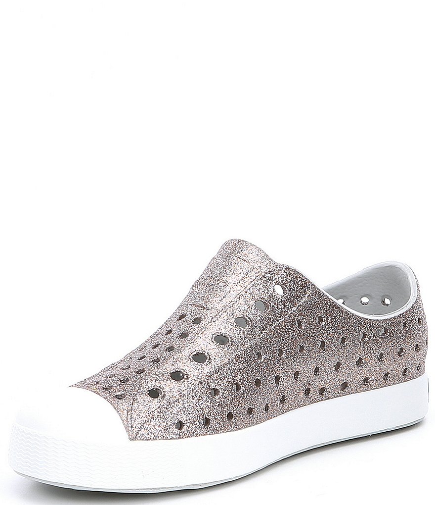 Native Girls' Jefferson Bling Glitter Slip-On Sneakers (Infant)