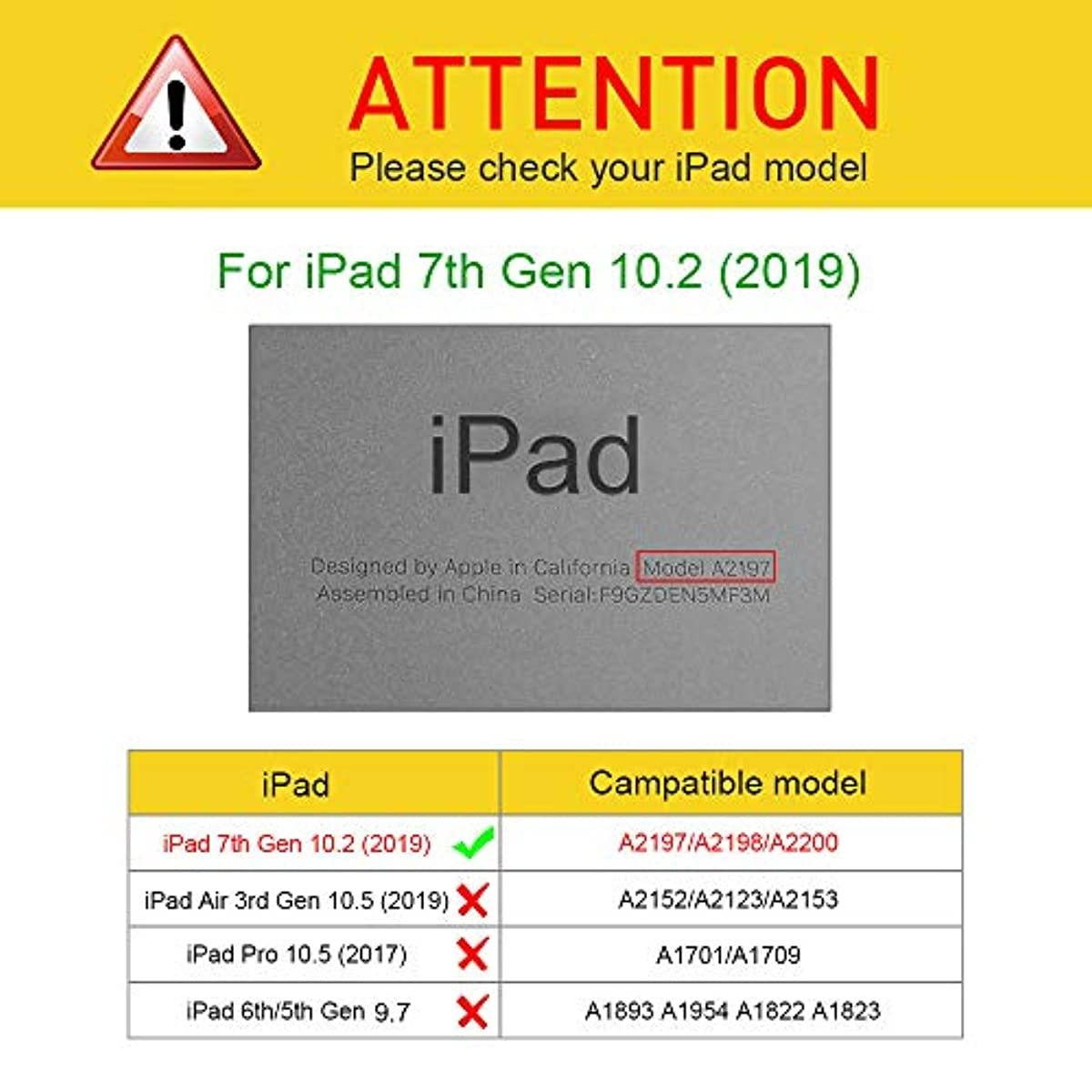 Fintie Case with Pencil Holder for iPad 7th Gen 10.2 Inch 2019 - Premium Vegan Leather Stand Back Cover, Support Auto Sleep/Wake, Indigo Dreams