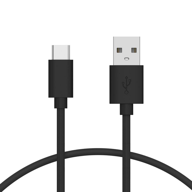 Just Wireless 4ft TPU Type-C to USB-A Cable - Black