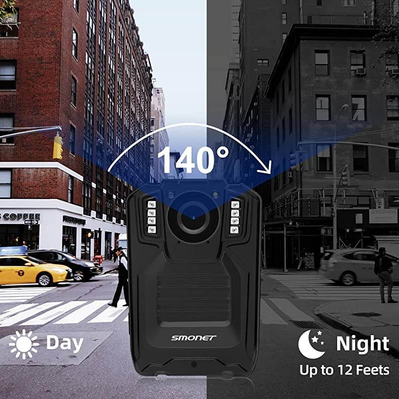 1296P Body Camera with Audio, Multifunctional Police Body Cameras for Law Enforcement,Security Guard Body Camera,Waterproof Body Worn Camera with Night Vision,2 Inch Display Video(32GB)