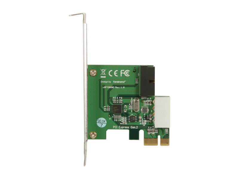 Silverstone PCI Express Card w/ USB 3.0 Internal Connector and USB3.0 Front IO ports - Silver Model SST-EC03S-P