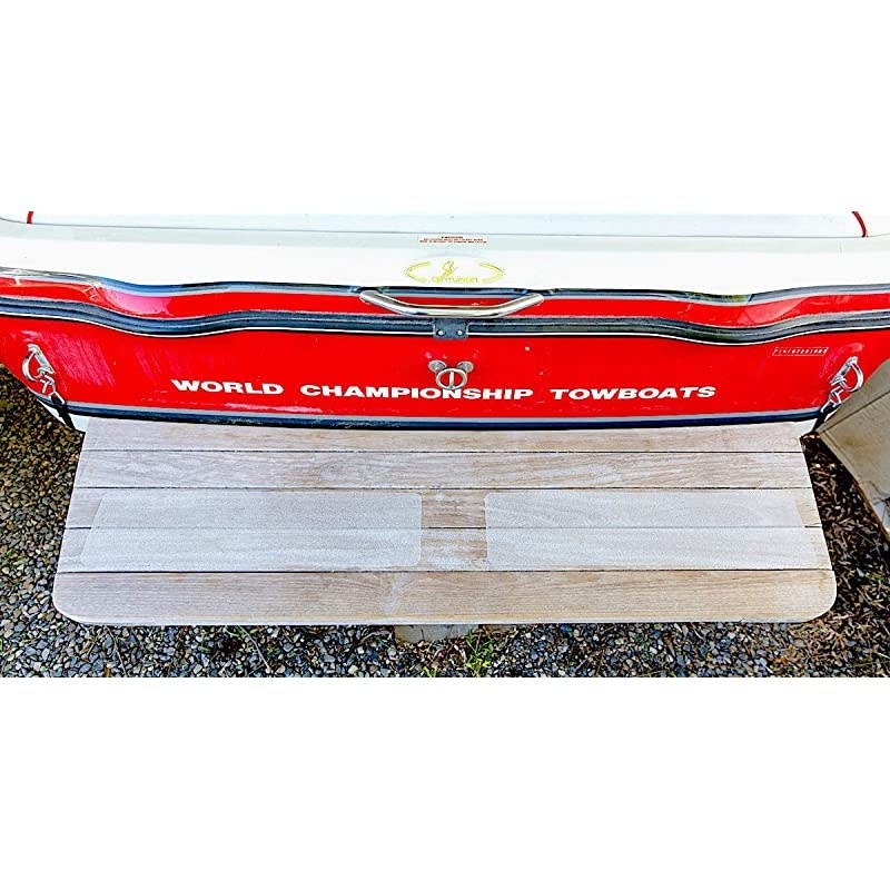 Non-Stair Tape - Indoor & Outdoor Waterproof Safety Steps, 6" x 24", 80 Grit, Semi-Clear, 12 Pack