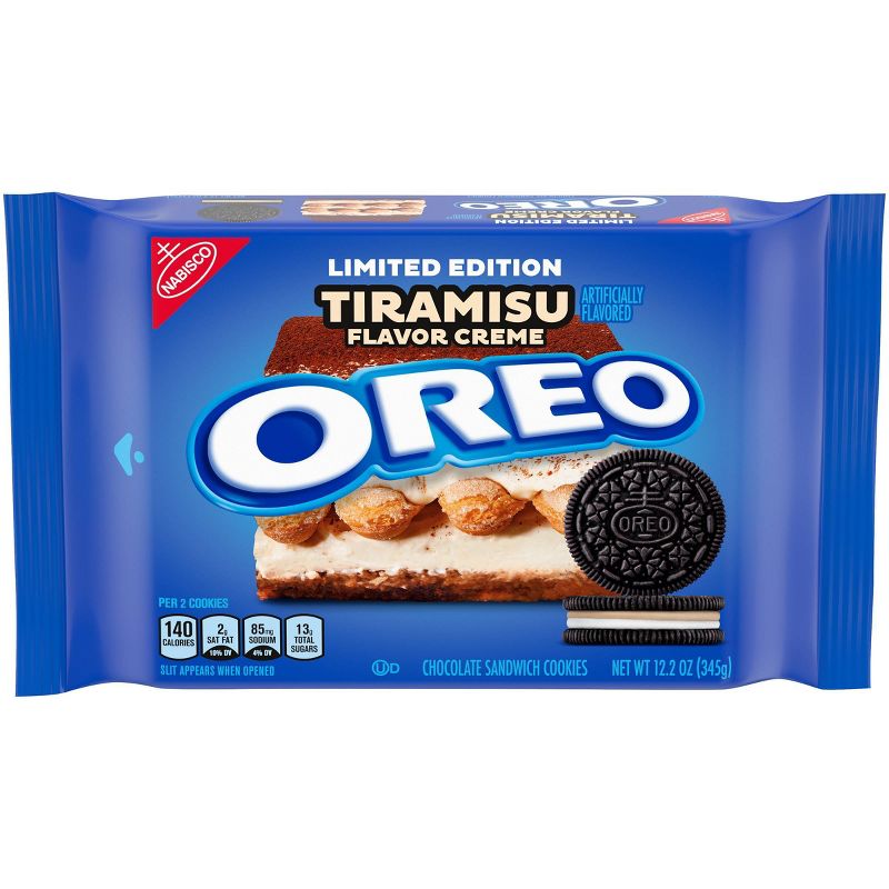 Oreo Limited Edition Tiramisu Creme Chocolate Sandwich Cookies - 12.2oz