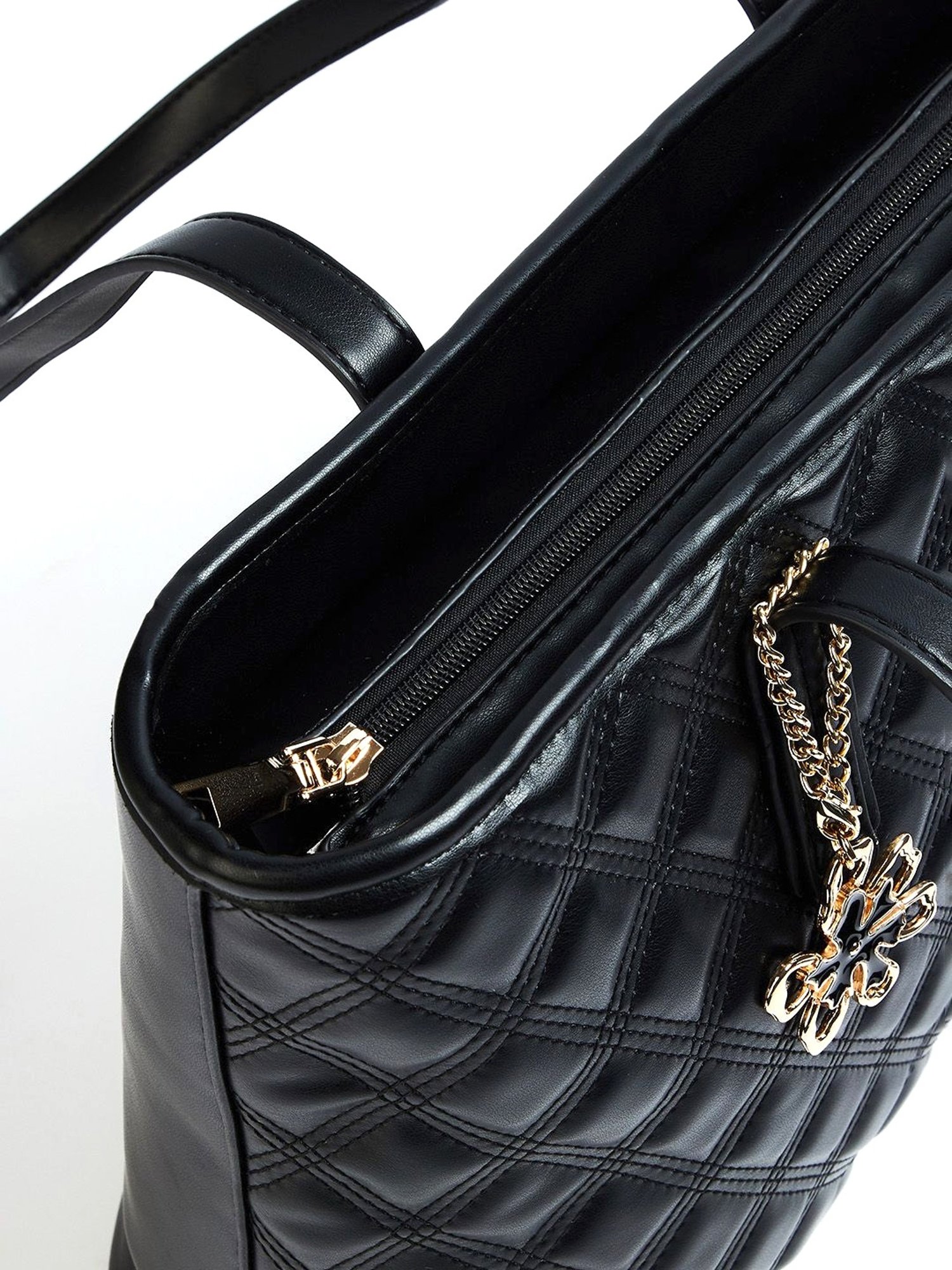 Code by Lifestyle Black Quilted Shoulder Bag