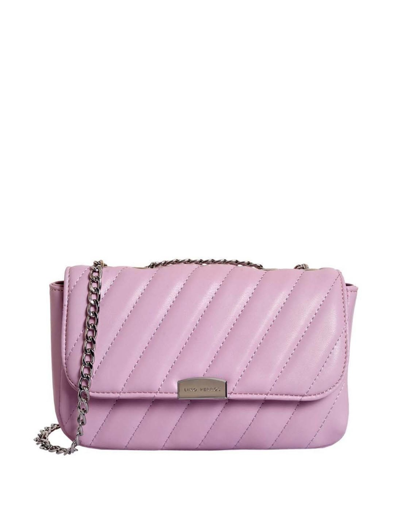 Lino Perros Pink Quilted Medium Sling Handbag