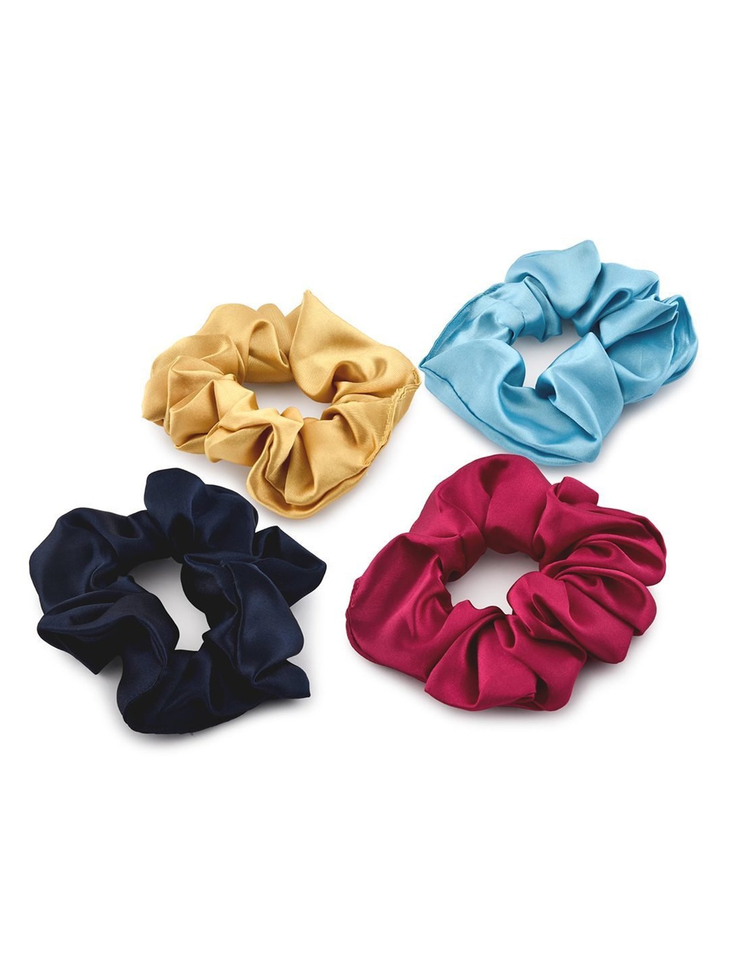 ToniQ White Printed Ponytail Holder Scrunchie