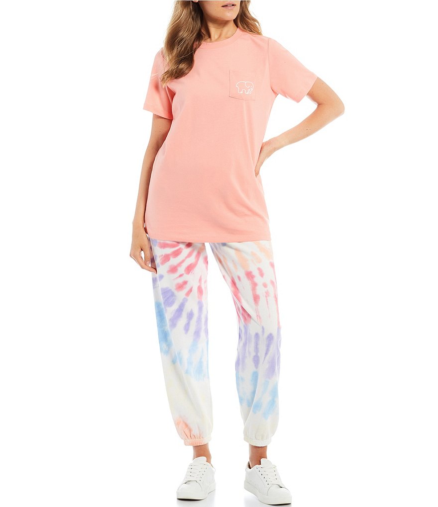 Ivory Ella Short-Sleeve Organic Cotton Logo Graphic Tee