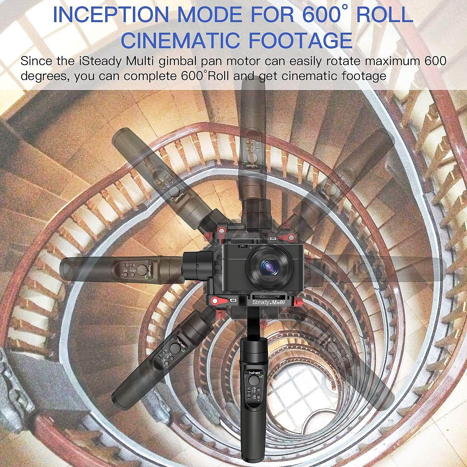 Hohem Isteady Multi 3-Axis Handheld Stabilizing Gimbal for Compact Camera