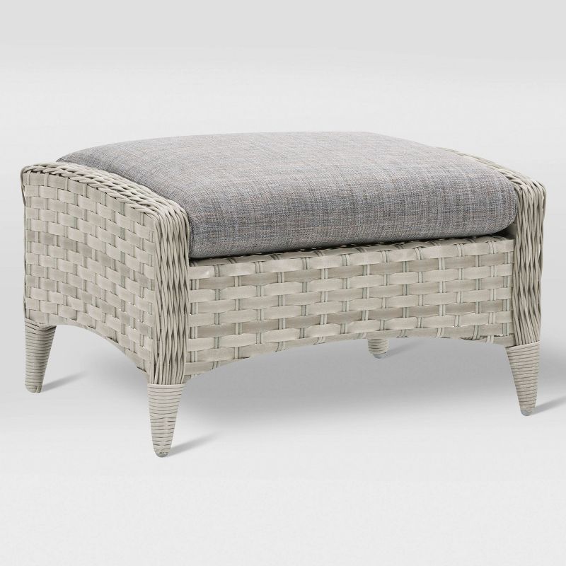 Mirabelle Outdoor Ottoman - Gold - Adore Decor