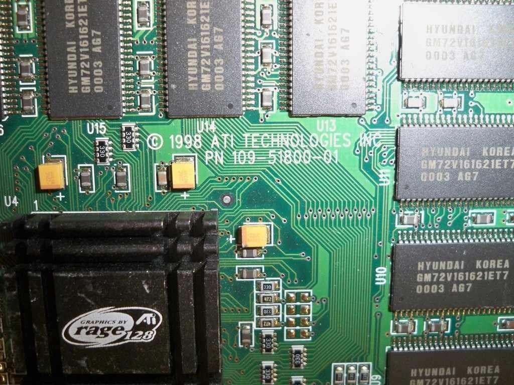 ATI Rage 128 PRO 2x AGP 16MB Video Card 109-51800-01,(b.33)
