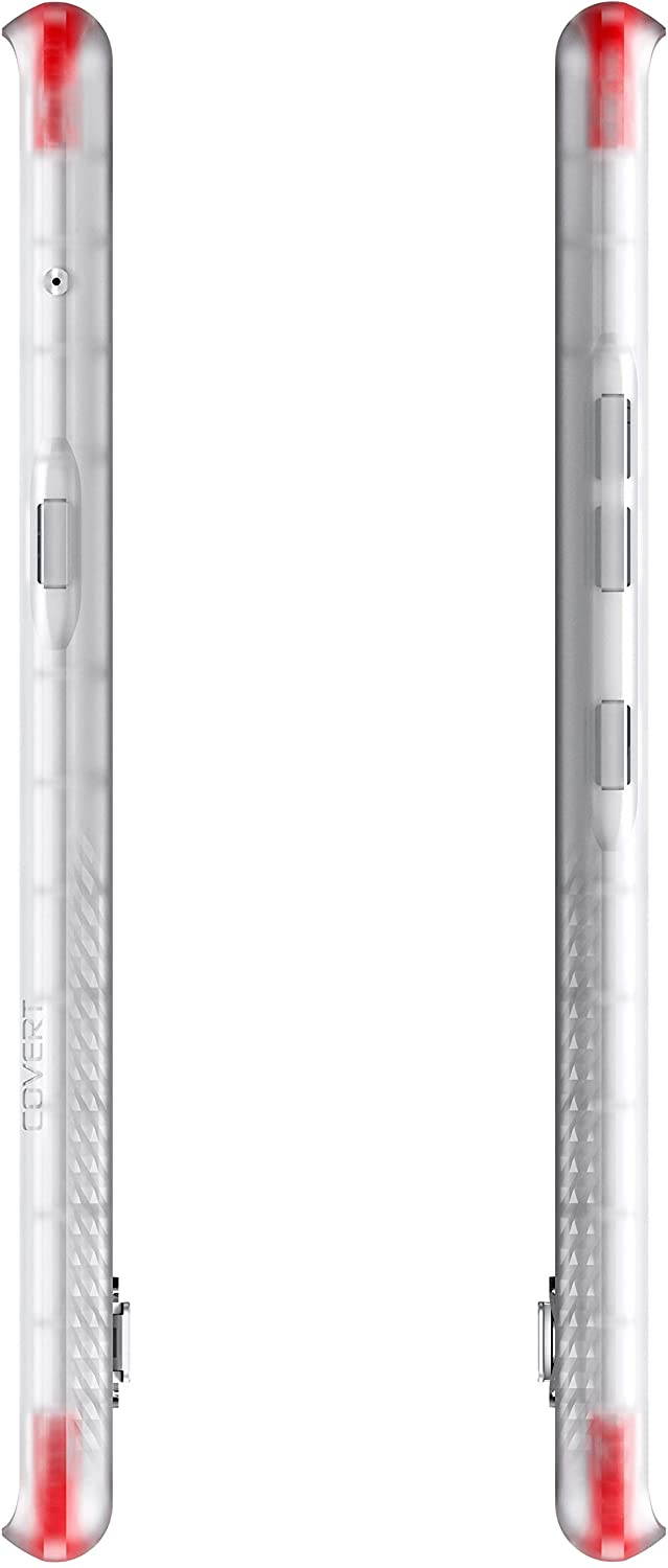 Ghostek Covert LG Velvet Case Clear with Kickstand and Grip Bumper Slim Phone Cover Ultra Thin Shockproof Design Heavy Duty Protection Wireless Charging for 2020 LG Velvet 5G (6.8 Inch) - (Smoke)