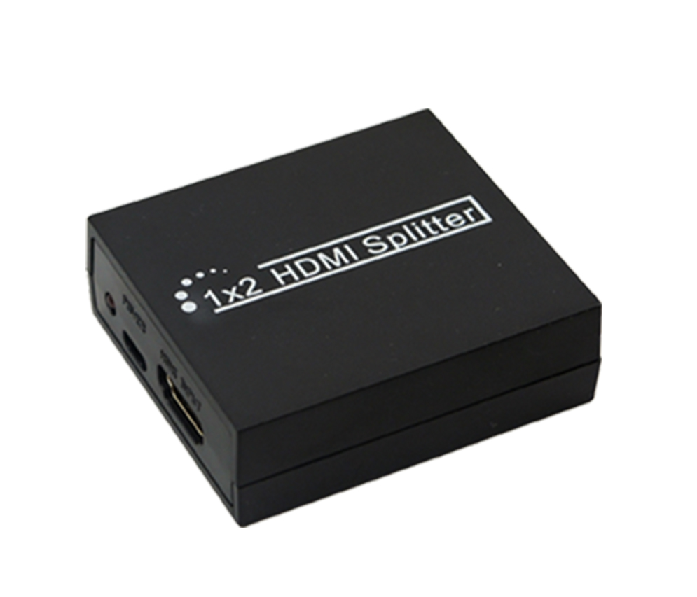 DigiSun HDMI 1x2 Splitter, HDMI 1 in 2 out, Support Full HD 1080P/3D 1080P with HDCP