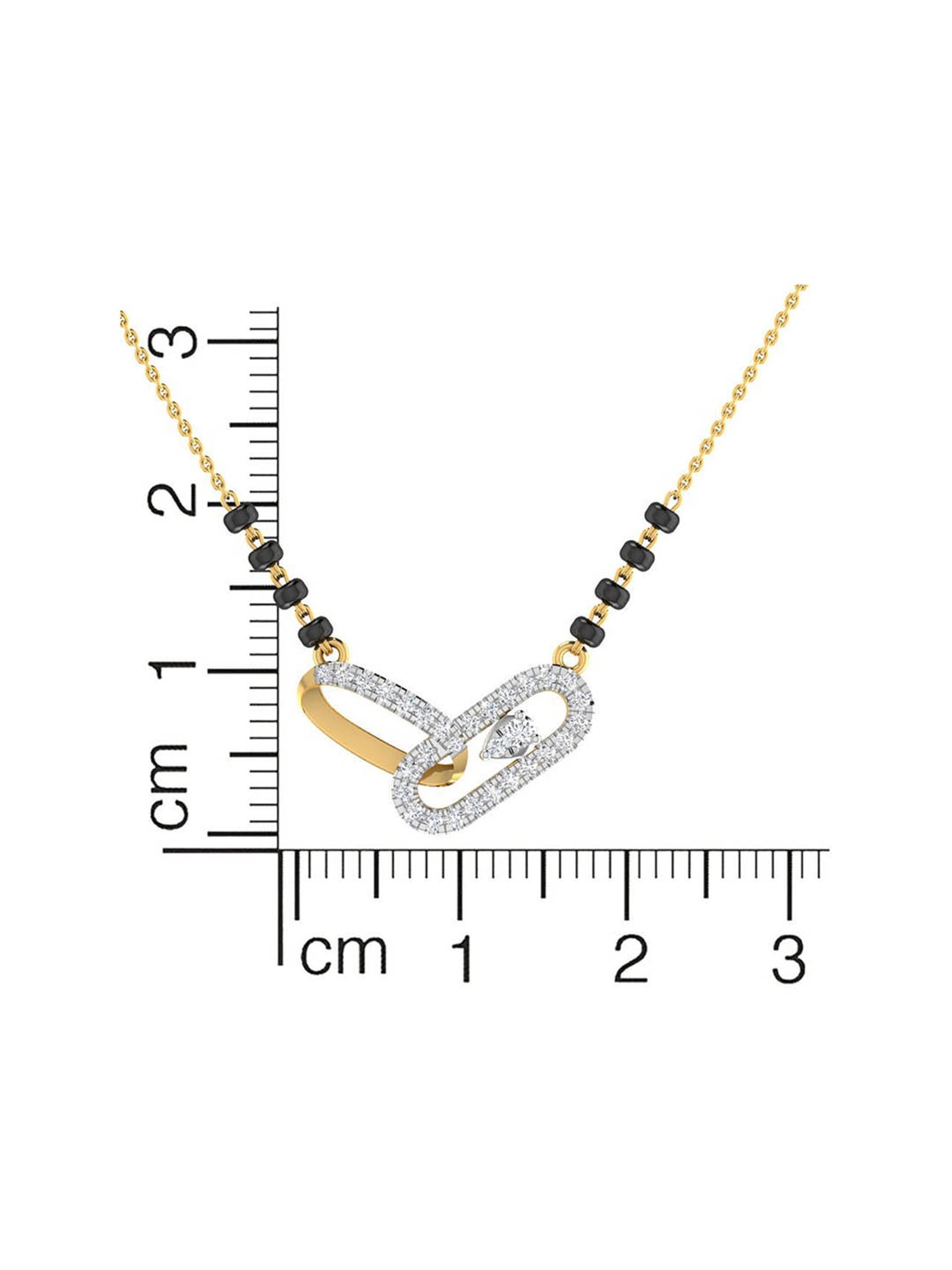 Waman Hari Pethe Jewellers 18k Gold & Diamond Mangalsutra for Women