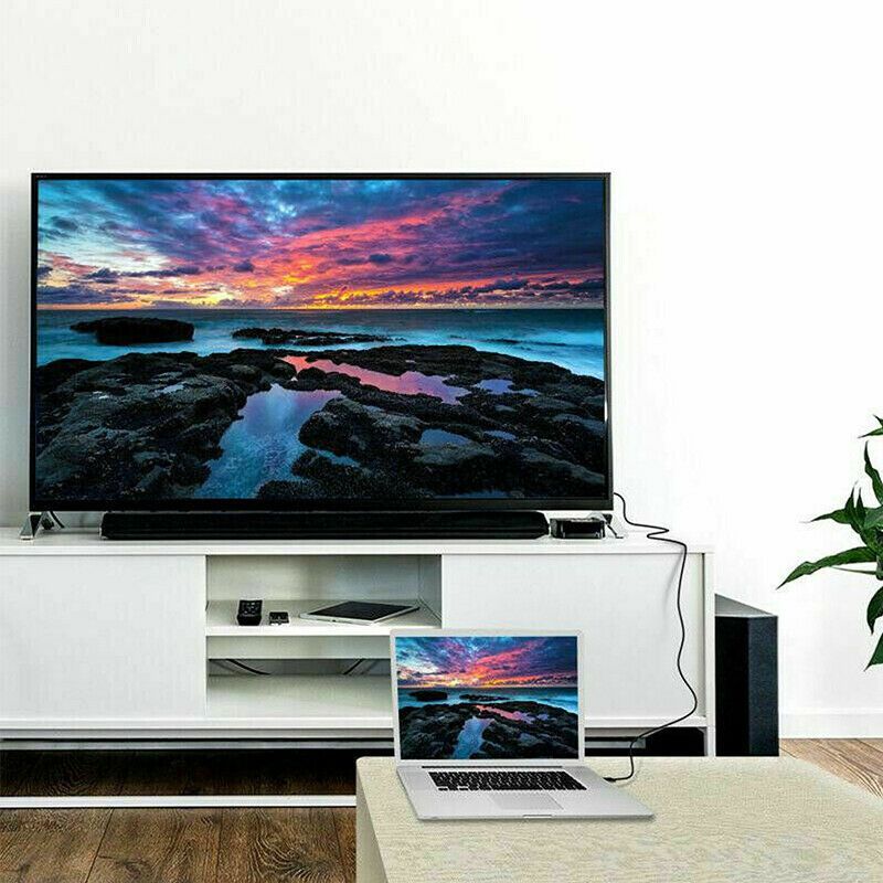 Display Port DP Male To HDMI Female Flat Adapter Connector Converter DP to HDMI, DisplayPort Male to HDMI Female Adapter, DP Male to HDMI Female for PC Computer Laptop Macbook US STOCK