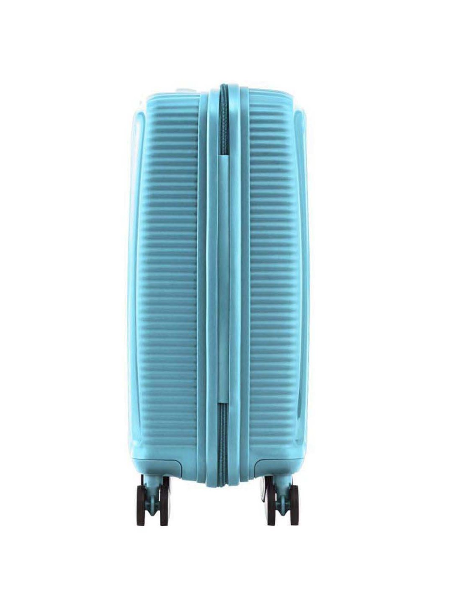 American Tourister Blue Textured Hard Cabin Trolley - 42 cm