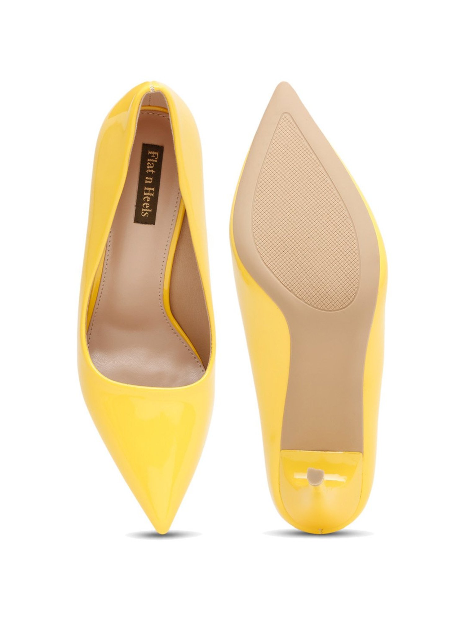 Flat N Heels Women's Pink Stiletto Pumps