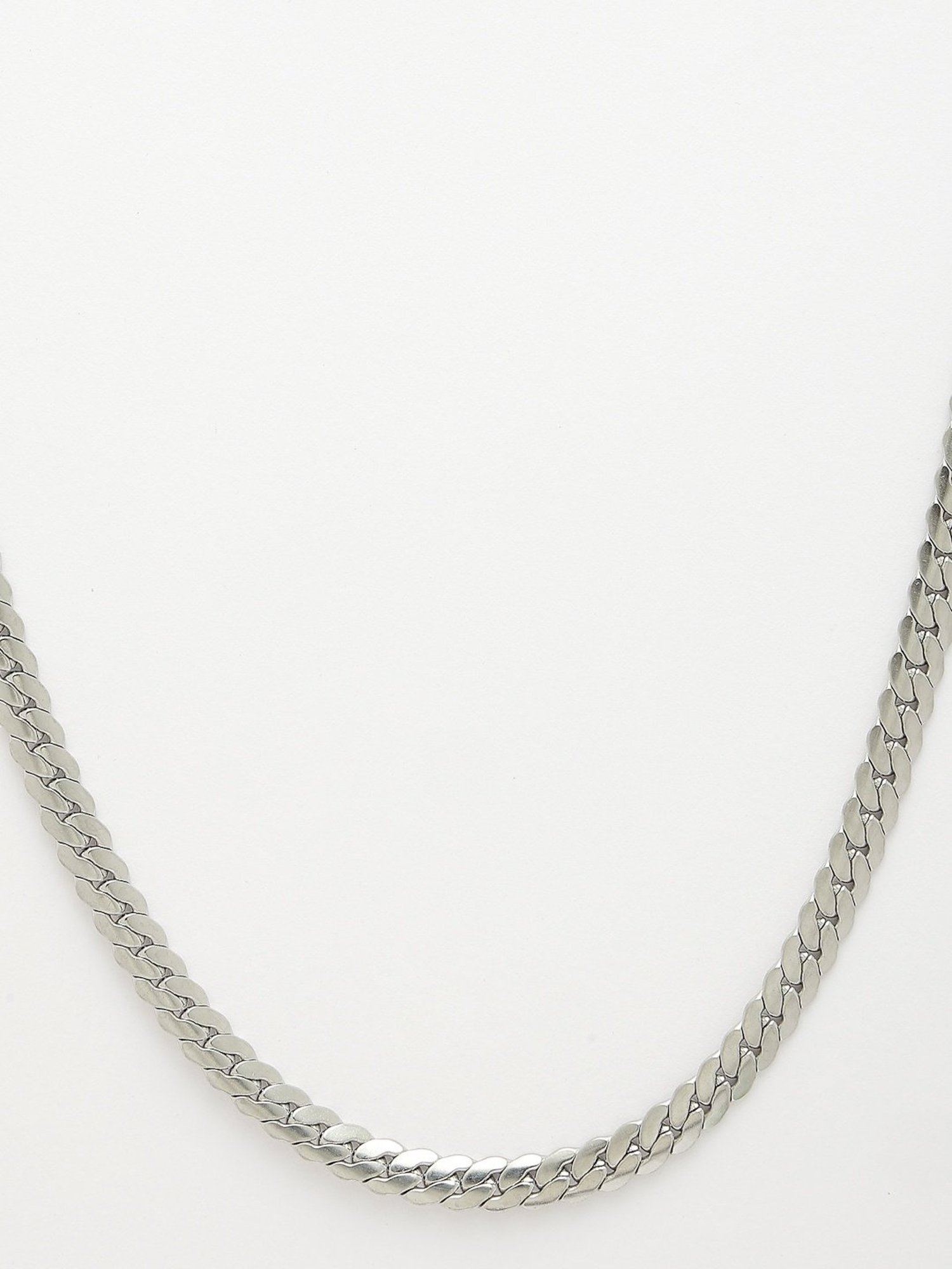 NVR Men Silver-Plated Stainless Steel Chain